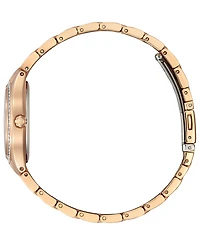 Citizen Eco-Drive Women's Silhouette Crystal Rose Gold-Tone Stainless Steel Bracelet Watch 30mm