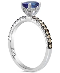 Le Via Blueberry Tanzanite (5/8 ct. t.w.) & Diamond (3/8 ct. t.w.) in 14k White Gold