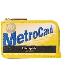 Kate Spade New York Ny On A Roll Leather Metro Card Zip Cardholder