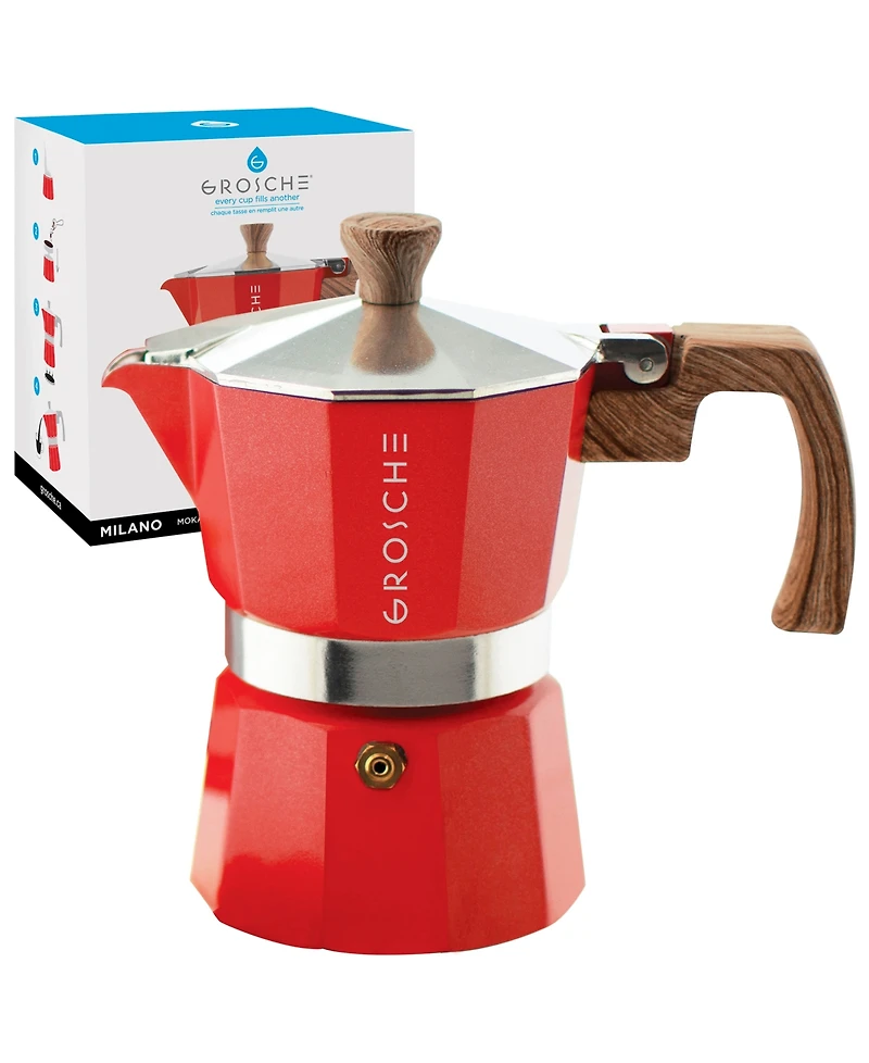 Grosche Milano Stovetop Espresso Maker Moka Pot 3 Cup 5 oz
