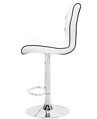 Kimberly Modern Swivel Bar Stool with Crystals, Set of 2