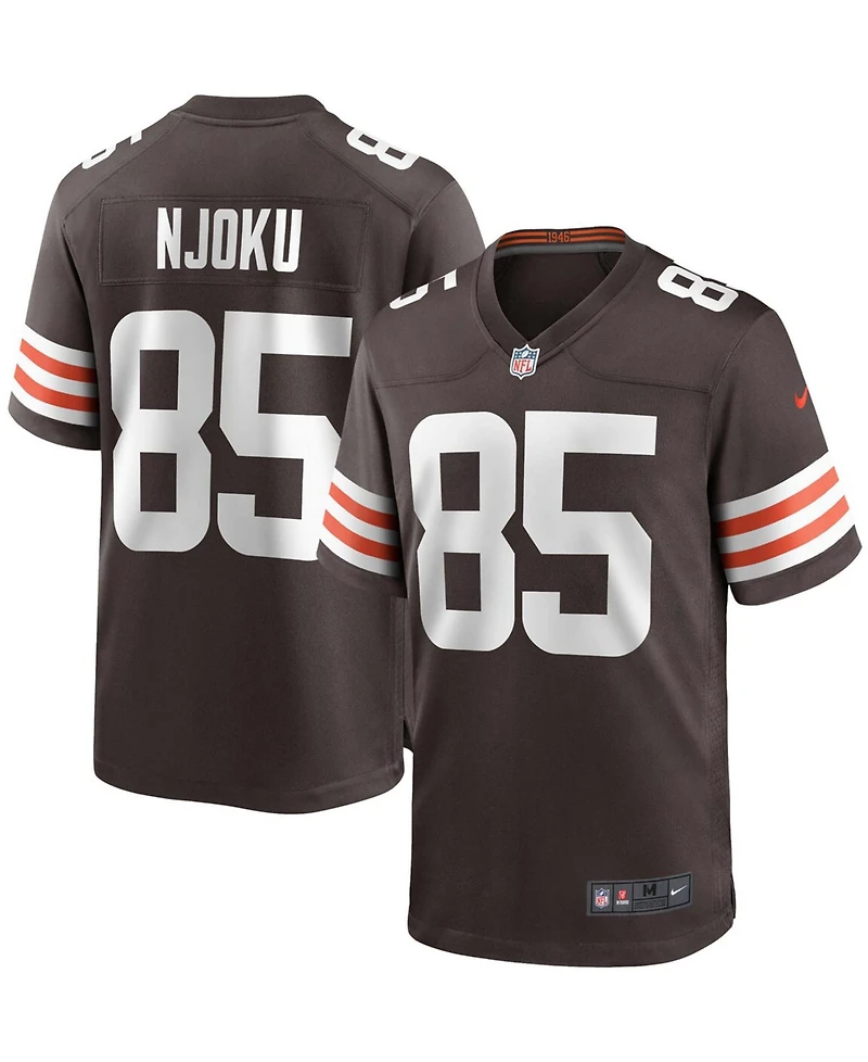 Men's David Njoku Brown Cleveland Browns Game Player Jersey