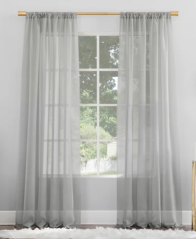 Mallory Sheer Voile Rod Pocket Curtain Panel