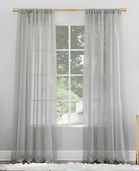 Mallory Sheer Voile Rod Pocket Curtain Panel