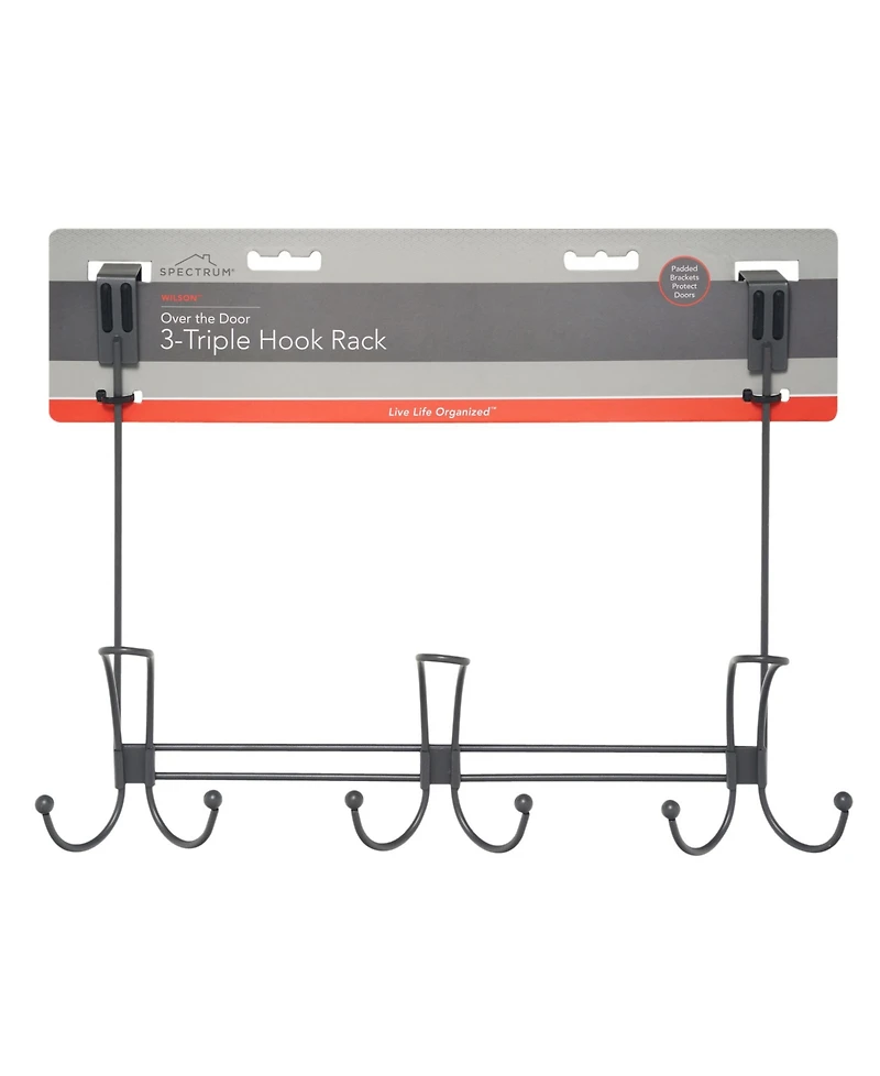Spectrum Wilson over the Door 3-Hook Rack