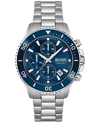 Hugo Boss Men's Admiral Chronograph Stainless Steel Bracelet Watch 45mm