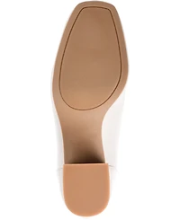 Journee Collection Women's Maize Square Toe Stacked Heel Booties