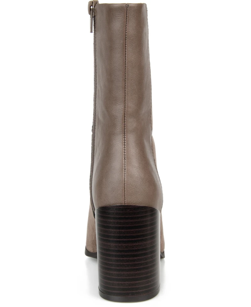 Journee Collection Women's Sharlie Two-Tone Booties