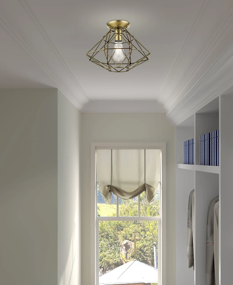 Geometric 1 Light Flush Mount