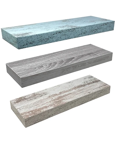 Sorbus 3 Pack 16 Inch Floating Shelves - for Bedroom, Kitchen, Living Room, Office