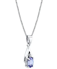 Tanzanite (1/2 ct. t.w.) & Diamond Accent 18" Pendant Necklace in 14k White Gold