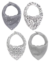 The Peanutshell Cotton Bandana Drool Baby Bibs, 8pk, Unisex