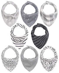 The Peanutshell Cotton Bandana Drool Baby Bibs, 8pk, Unisex
