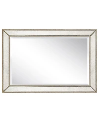 Empire Art Direct Solid Wood Frame Covered with Beveled Antique Mirror Panels
