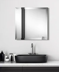 Empire Art Direct Frameless Beveled Prism Mirror Panels - 24" x 24"