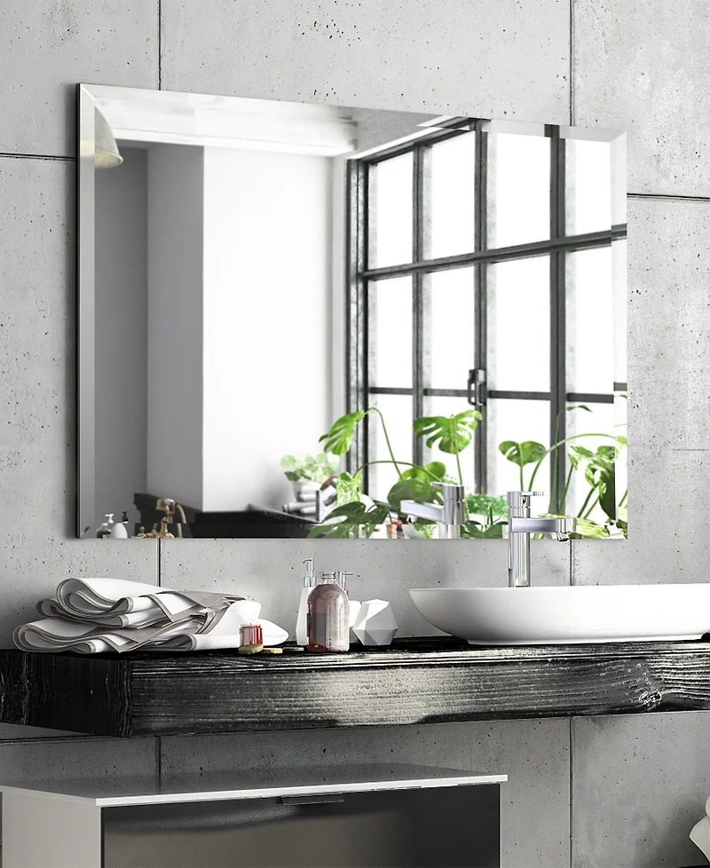 Empire Art Direct Frameless Beveled Prism Mirror Panels - 30" x 40"