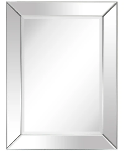 Empire Art Direct Solid Wood Frame Covered with Beveled Clear Mirror - 40" x 30"