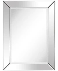 Empire Art Direct Solid Wood Frame Covered with Beveled Clear Mirror - 40" x 30"