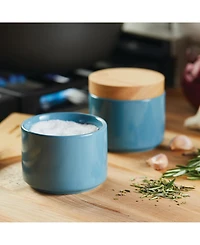 Rachael Ray Ceramic Stacking Spice Box Set with Lid, 2-Piece
