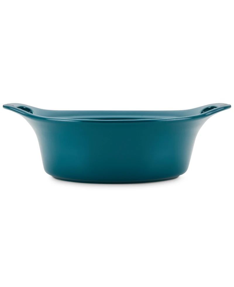 Rachael Ray Ceramic Casserole Bakers with Shared Lid Set, 3-Piece
