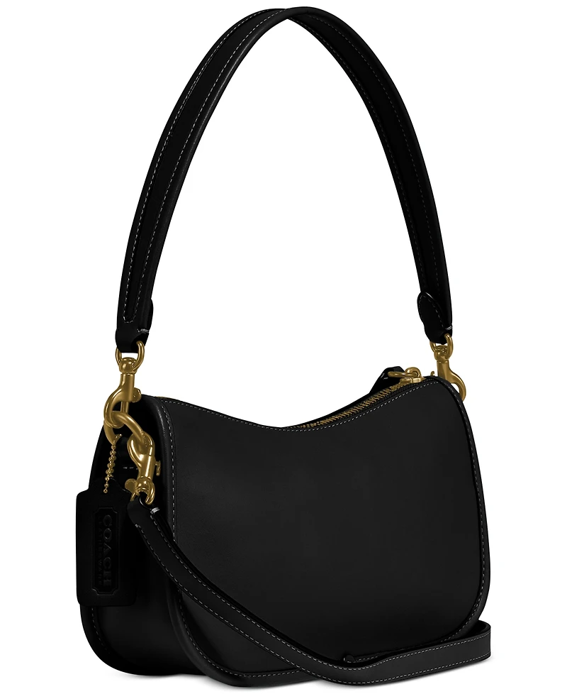 Coach Swinger Leather Zip-Top Shoulder Bag
