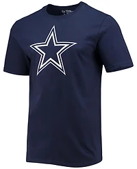 Men's Dak Prescott Navy Dallas Cowboys Player Icon Name and Number T-shirt