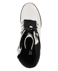 Mia Women's Annamaria Block Heel Lug Sole Biker Boots