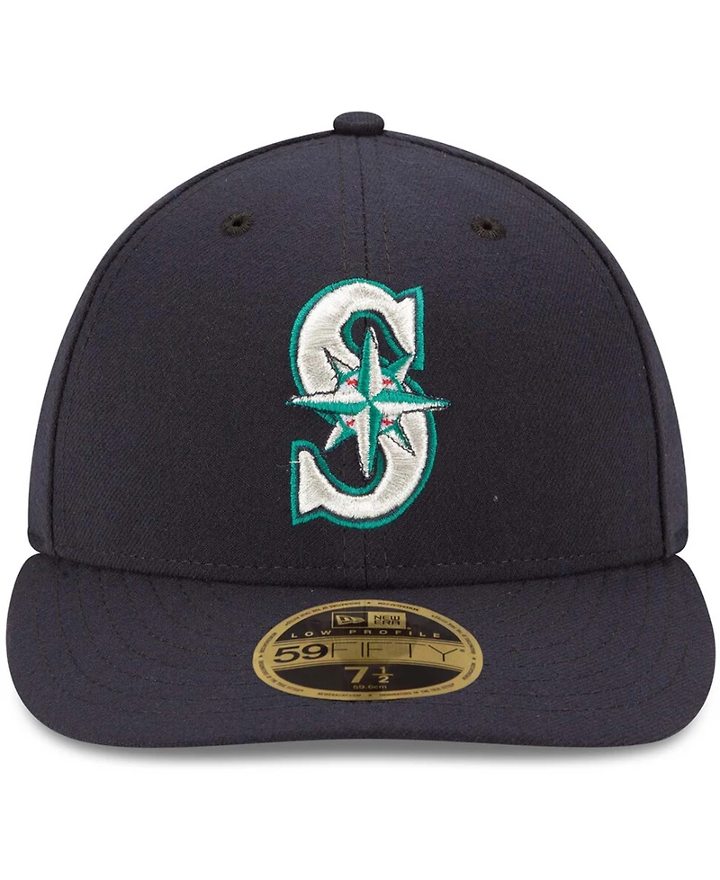 New Era Men's Navy Seattle Mariners Authentic Collection On Field Low Profile Game 59FIFTY Fitted Hat