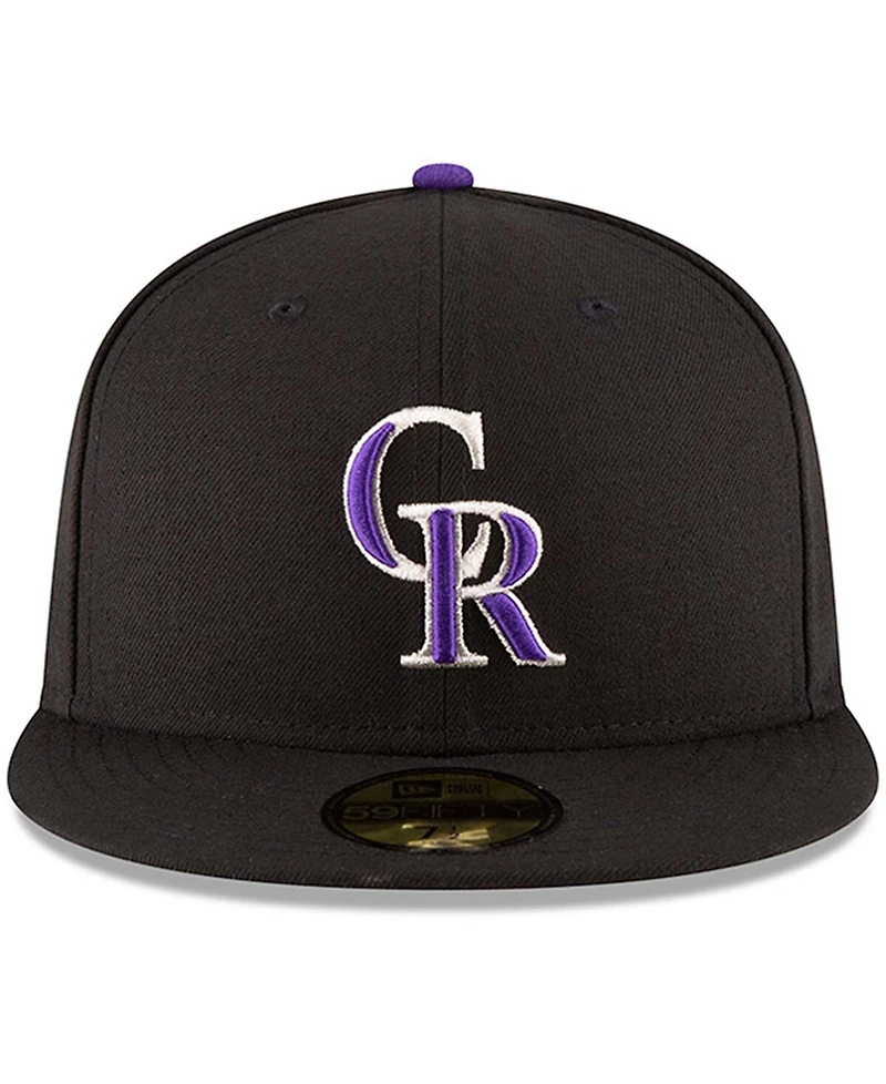New Era Men's Colorado Rockies Authentic Collection On Field 59FIFTY Structured Hat
