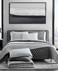Vera Wang Diamond Velvet Quilt Set