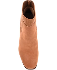 Journee Collection Women's Adalia Knit Block Heel Booties