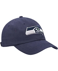 Women's College Navy Seattle Seahawks Miata Clean Up Primary Adjustable Hat