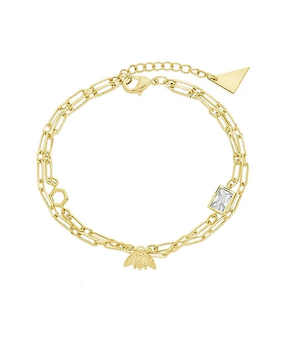 Sterling Forever Women's Melina Charm Bracelet