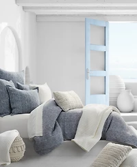 White Sand Blue Bay Duvet Cover, King