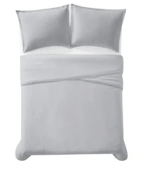 Charisma Solid 310 Thread Count Cotton Sateen Duvet Cover Set