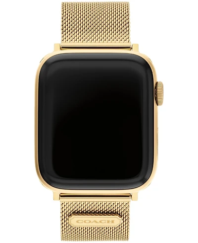 Coach Gold-Tone Mesh Bracelet for Apple Watch 42/44/45mm