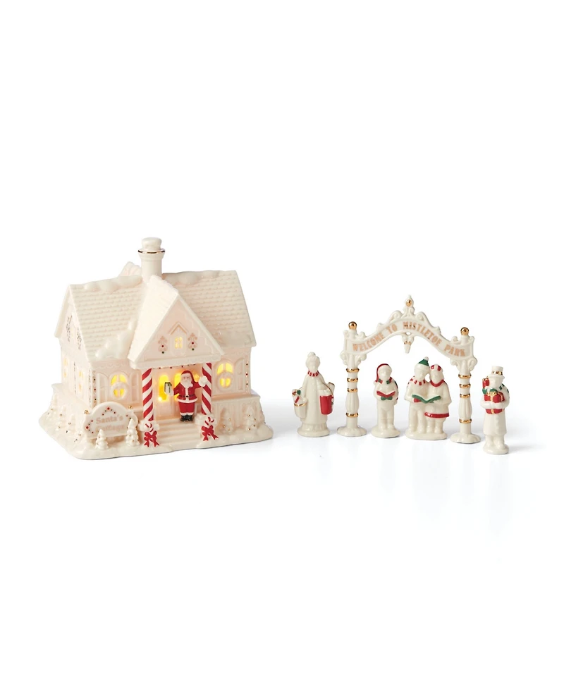 Mistletoe Park Light-Up Cottage & Carolers Figurines, Set of 6 Exclusively at Macy's
