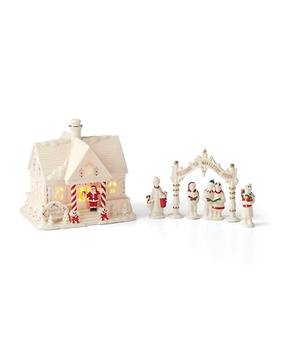 Mistletoe Park Light-Up Cottage & Carolers Figurines, Set of 6 Exclusively at Macy's