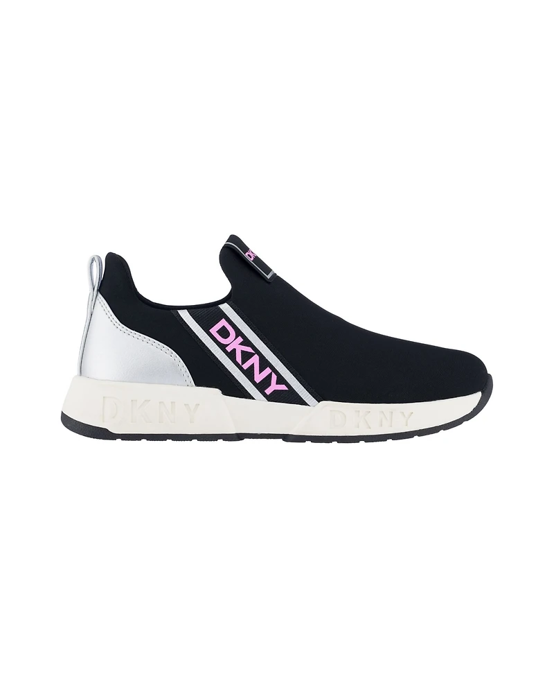 Dkny Toddler Girls Maddie Stripe Slip-On Padded Sneakers