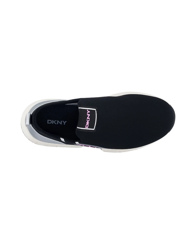 Dkny Toddler Girls Maddie Stripe Slip-On Padded Sneakers