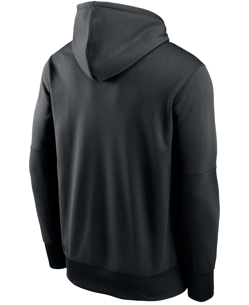 Men's Black Jacksonville Jaguars Fan Gear Primary Logo Therma Performance Pullover Hoodie