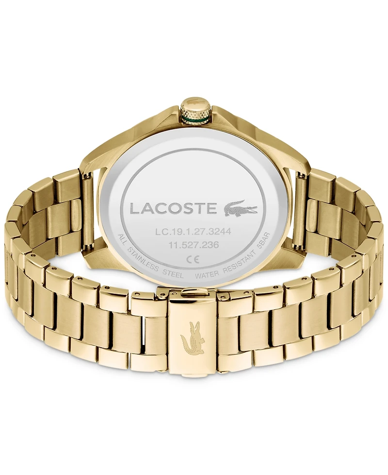 Lacoste Men's Le Croc Gold-Tone Bracelet Watch 43mm