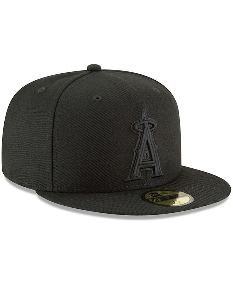 Men's Black Los Angeles Angels Primary Logo Basic 59FIFTY Fitted Hat