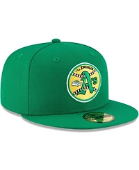 Men's Green Oakland Athletics Cooperstown Collection Wool 59FIFTY Fitted Hat