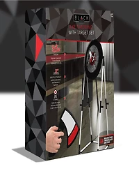 Black Series Axe Throwing Target Set-3 Plastic Axes, Indoor/Outdoor