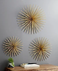 Metal Contemporary Wall Decor, Set of 3