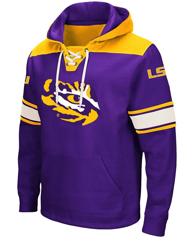 Men's Purple Lsu Tigers 2.0 Lace-Up Hoodie