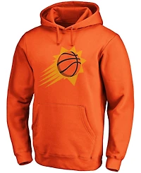 Men's Orange Phoenix Suns Primary Team Logo Pullover Hoodie