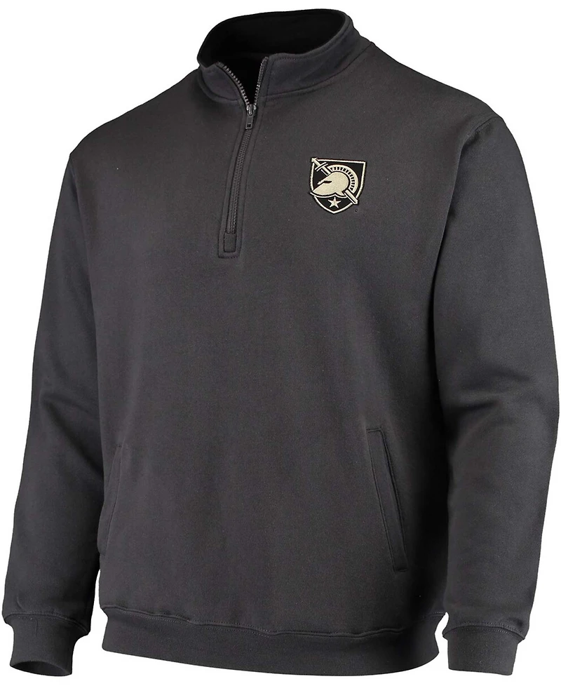 Men's Charcoal Army Black Knights Tortugas Logo Quarter-Zip Jacket