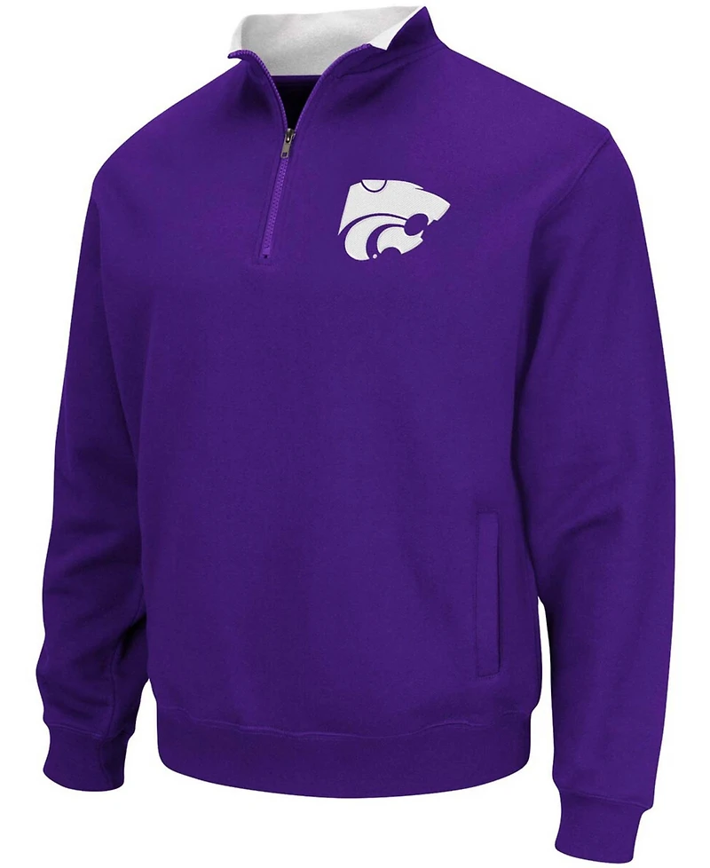 Men's Purple Kansas State Wildcats Tortugas Logo Quarter-Zip Jacket